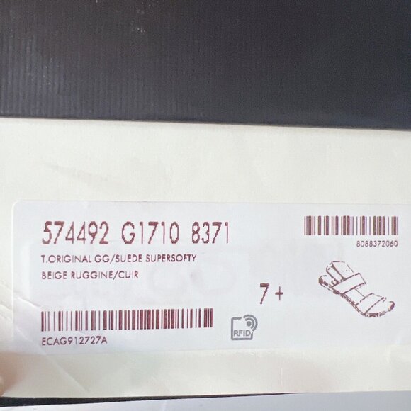 Gucci GG LOGO Monogram Wide Strap Sandal Brown/ Beige Canvas Mens UK 7.5 US 8 - Picture 12 of 12